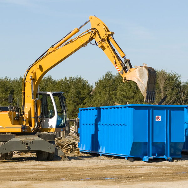 what are the rental fees for a residential dumpster in Frametown WV